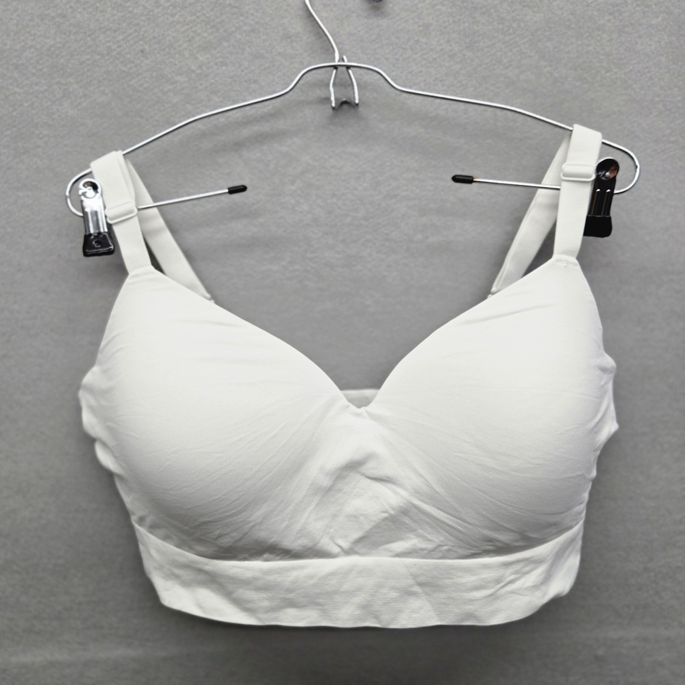 Truekind Supportive Comfort Wireless Shaping Bra White Plus Size 3XL Style 10210